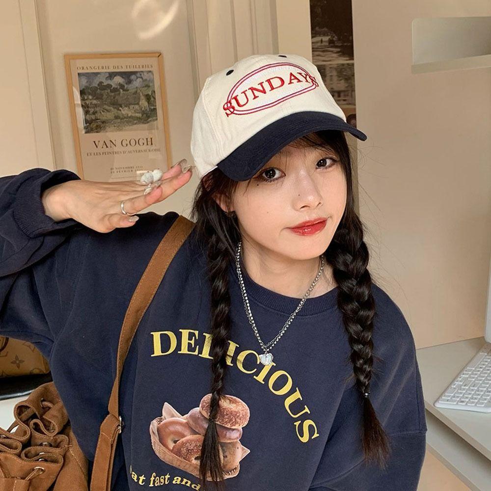 Denim Embroidery For Girls Korean Style Cap Letter SUNDAYS Baseball Cap Snapback Hat Visors Cap
Denim Embroidery For Girls Korean Style Cap Letter SUNDAYS Baseball Cap Snapback Hat Visors Cap