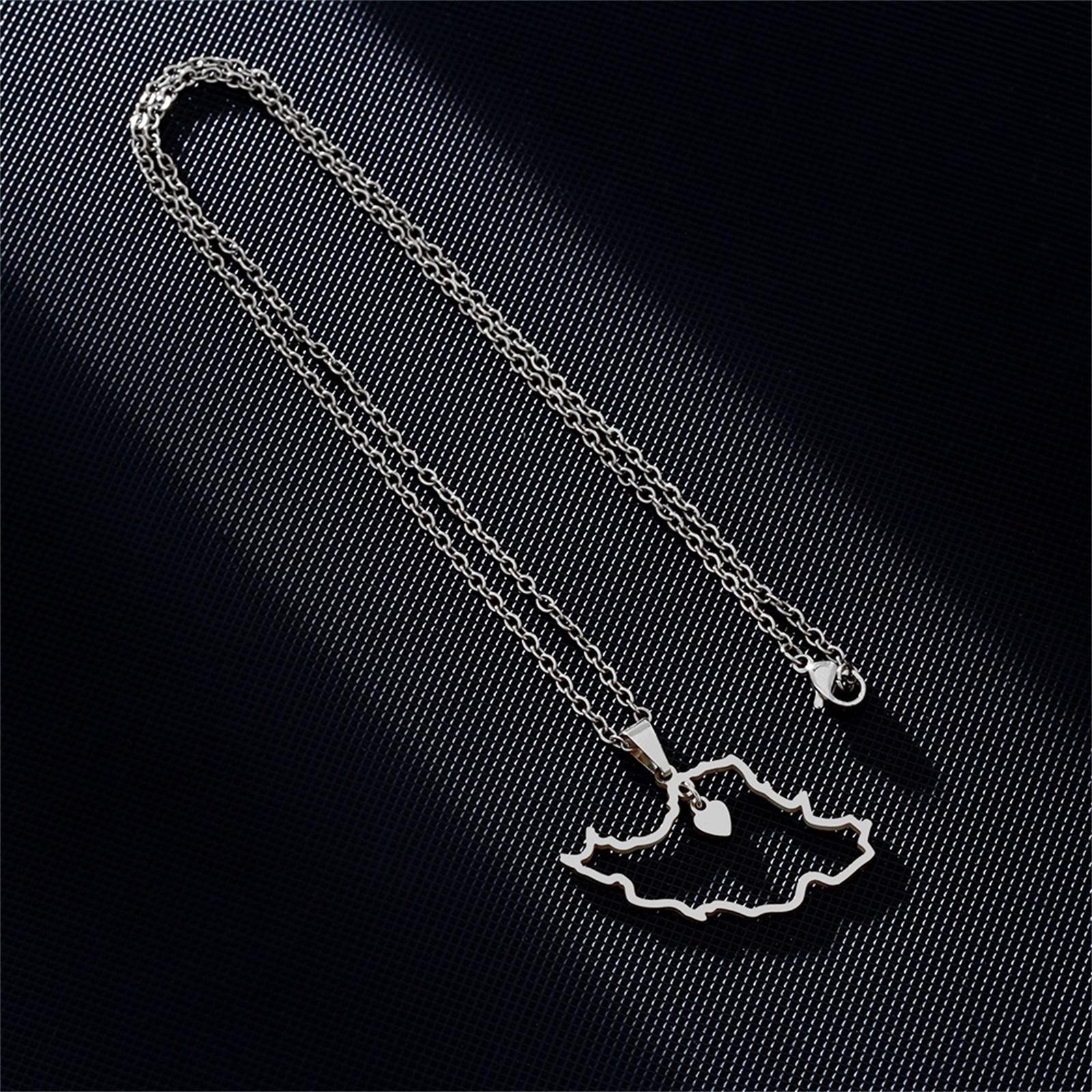 Stainless Steel Heart-shaped Pendant Necklace, Couple , Ethnic , Popular And Unique Pendant Jewelry. One Size срібний
Stainless Steel Heart-shaped Pendant Necklace, Couple , Ethnic , Popular And Unique Pendant Jewelry. One Size срібний