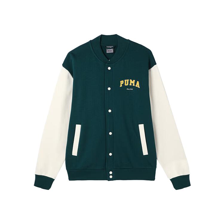 Puma Color Block Vintage Casual Single Button Baseball Jacket Men jackets Green 679341-24 L
Puma Color Block Vintage Casual Single Button Baseball Jacket Men jackets Green 679341-24 L