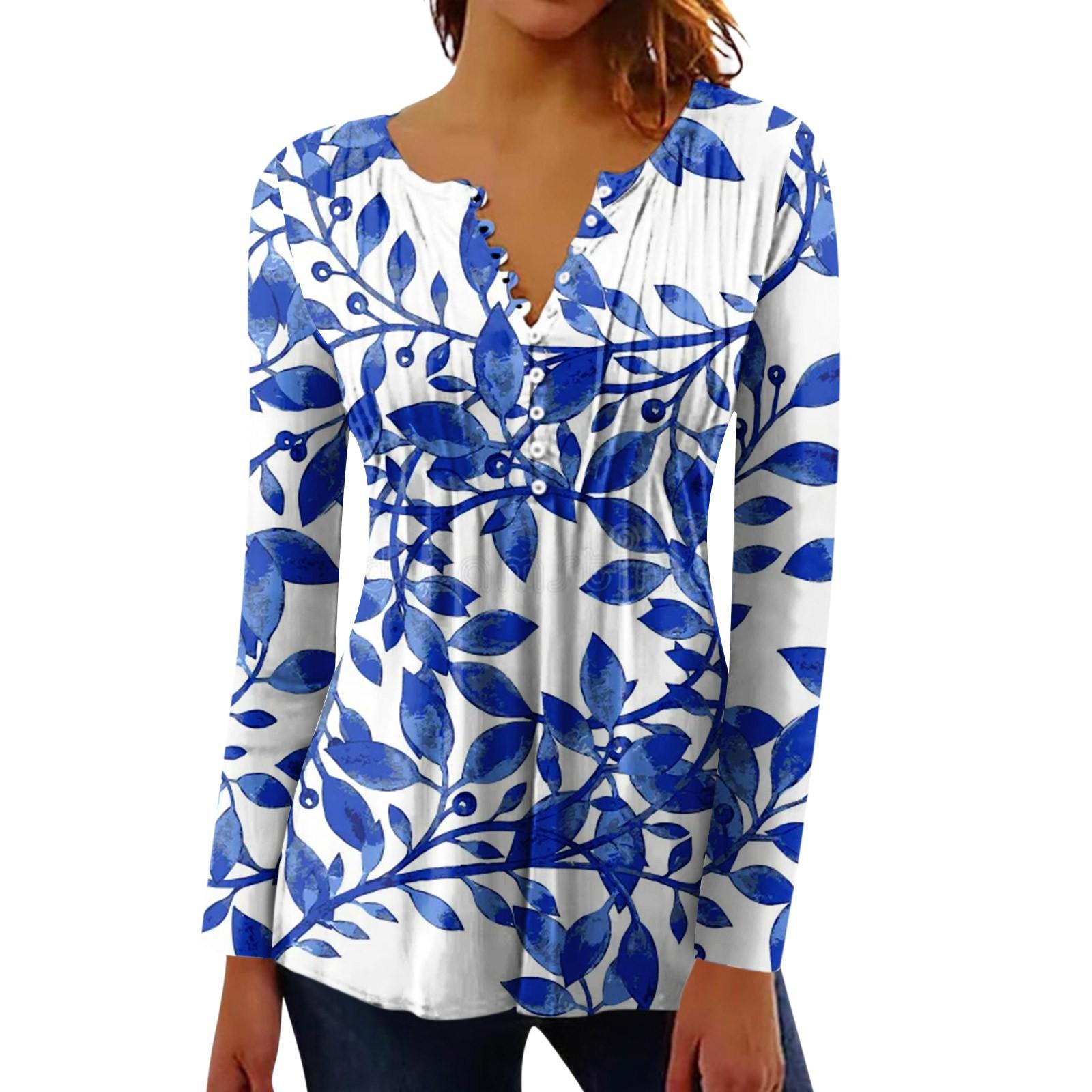 Women s Button Collar Printed Long Sleeves Holiday Basics Slim Tops Printed V Neck Pullover Tops XXXL фіолетовий
Women s Button Collar Printed Long Sleeves Holiday Basics Slim Tops Printed V Neck Pullover Tops XXXL фіолетовий