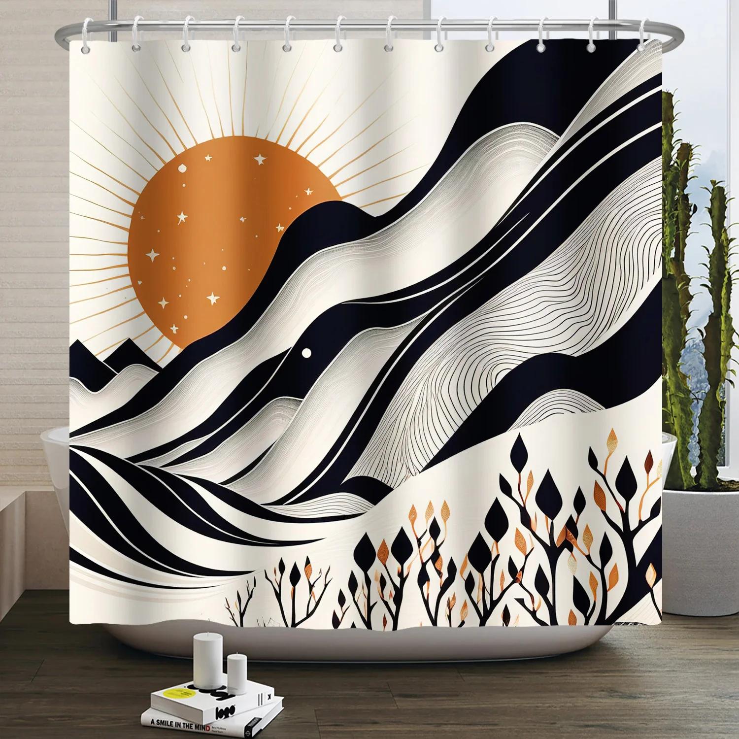 Nordic Wind Shower Curtain Abstract Aesthetic Bohemian Modern Mid Century Bathroom Curtain Waterproof for Hotel Bathtub 180x240 90x180cm-35x70in
Nordic Wind Shower Curtain Abstract Aesthetic Bohemian Modern Mid Century Bathroom Curtain Waterproof for Hotel Bathtub 180x240 90x180cm-35x70in