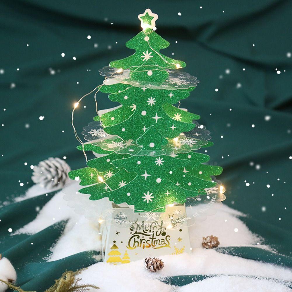 Festival Christmas Tree Greeting Card Wishing Christmas Tree Decorations New Year Gifts Gold-Without Light
Festival Christmas Tree Greeting Card Wishing Christmas Tree Decorations New Year Gifts Gold-Without Light