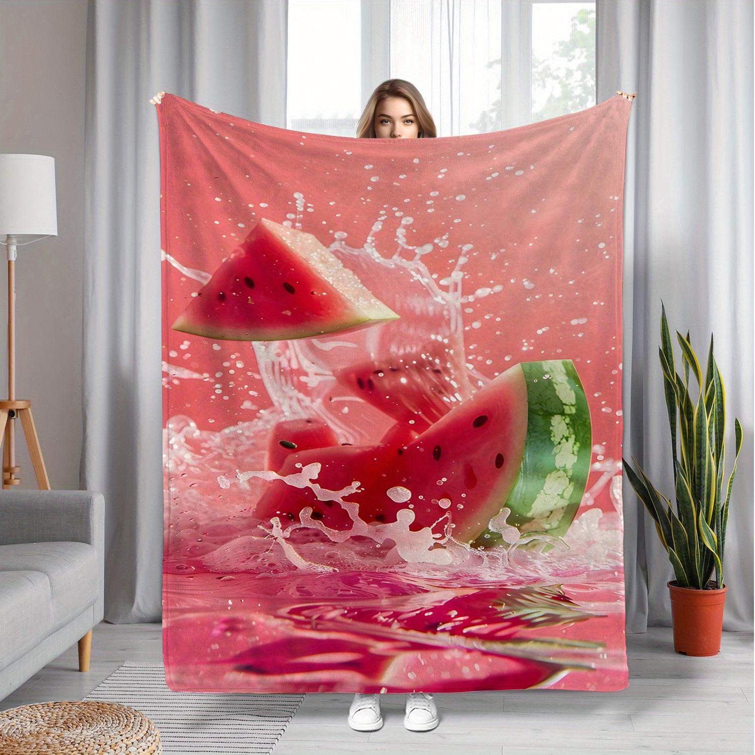 Watermelon fruit-themed pattern Flannel printed blanket suitable for all seasons suitable for living room office sofa and travel 75x90cm
Watermelon fruit-themed pattern Flannel printed blanket suitable for all seasons suitable for living room office sofa and travel 75x90cm