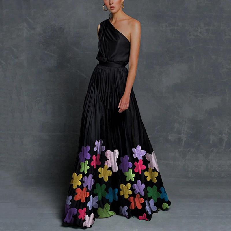 Spring And Summer New Women S Clothing Contrasting Color Splicing Sexy Off-The-Shoulder Long Dress Dress Dress XXXL
Spring And Summer New Women S Clothing Contrasting Color Splicing Sexy Off-The-Shoulder Long Dress Dress Dress XXXL