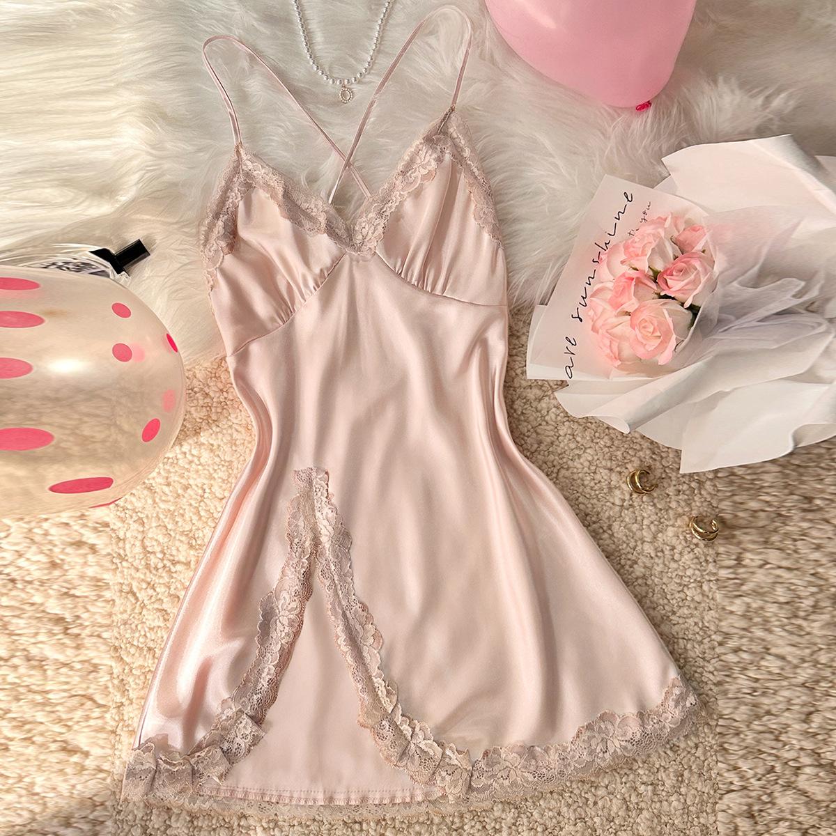 Летняя женская однотонная кружевная ночная рубашка с v-образным вырезом и открытой спиной, с завязками на подоле, разделенная дышащая пижама, стильное легкое мягкое платье для сна для женщин XL шампанского
Летняя женская однотонная кружевная ночная рубашка с v-образным вырезом и открытой спиной, с завязками на подоле, разделенная дышащая пижама, стильное легкое мягкое платье для сна для женщин XL шампанского