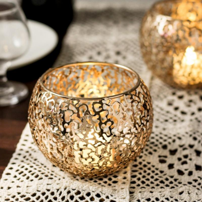 Retro Candle Holder Electroplating Metal Iron Ball Candlestick Creative Hollow Out Candle Cup Party Wedding Home Desktop Decor
Retro Candle Holder Electroplating Metal Iron Ball Candlestick Creative Hollow Out Candle Cup Party Wedding Home Desktop Decor