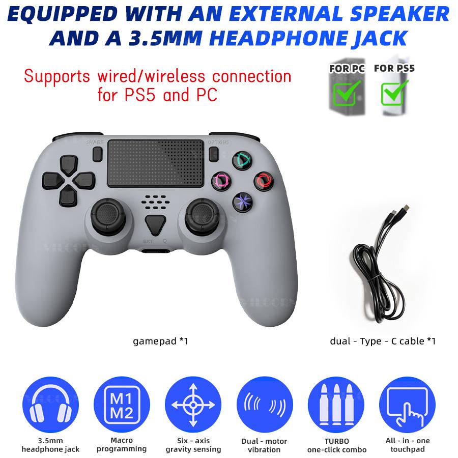 Для контроллера PS5 беспроводной геймпад для playstation 5 DualSense PS4/PS3 ПК игровой контроллер с вибрацией/мультитач джойстик
Для контроллера PS5 беспроводной геймпад для playstation 5 DualSense PS4/PS3 ПК игровой контроллер с вибрацией/мультитач джойстик