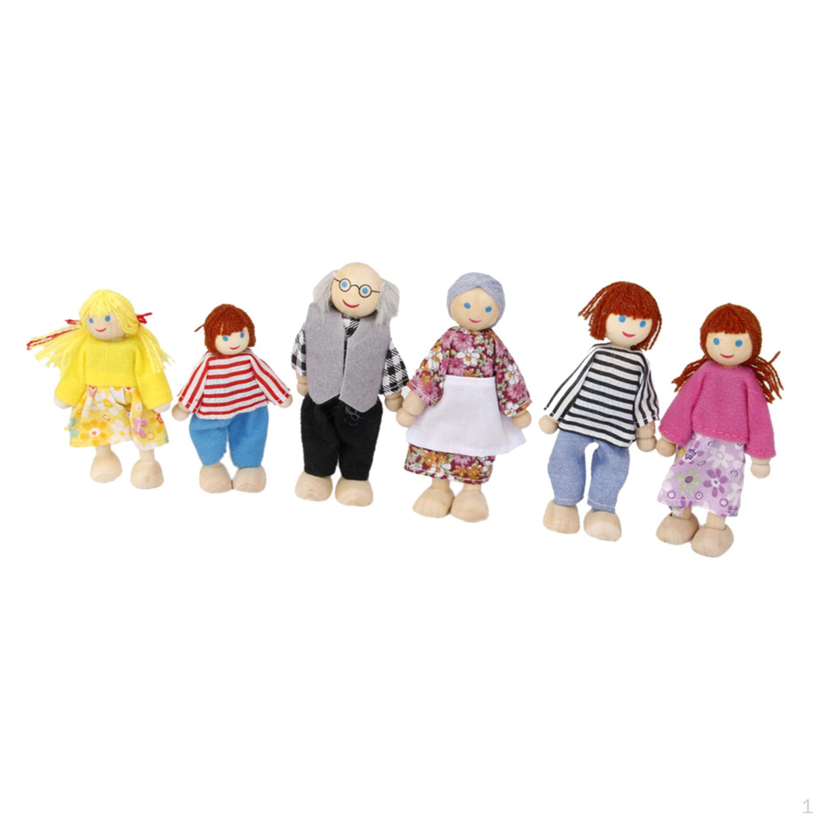 6pcs Wooden Dolls Family Members
6pcs Wooden Dolls Family Members