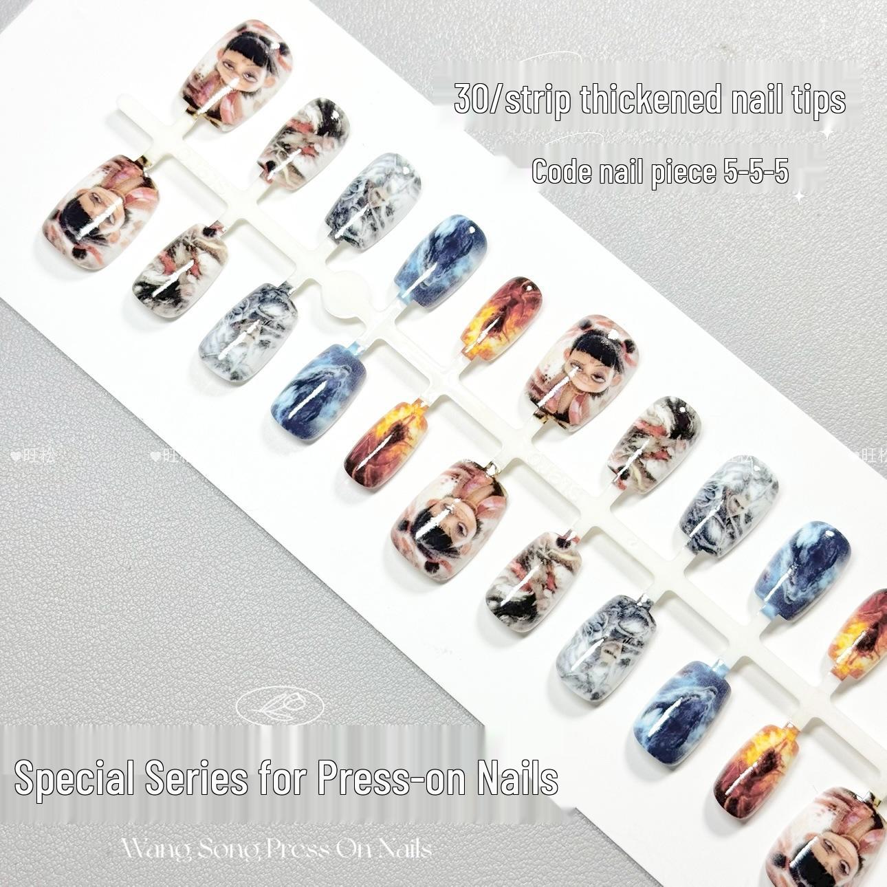 Wangsong MS0017 Nezha Ao Bing Wearable Nail Art Tips - Handmade Pre-made Finished Nails
Wangsong MS0017 Nezha Ao Bing Wearable Nail Art Tips - Handmade Pre-made Finished Nails