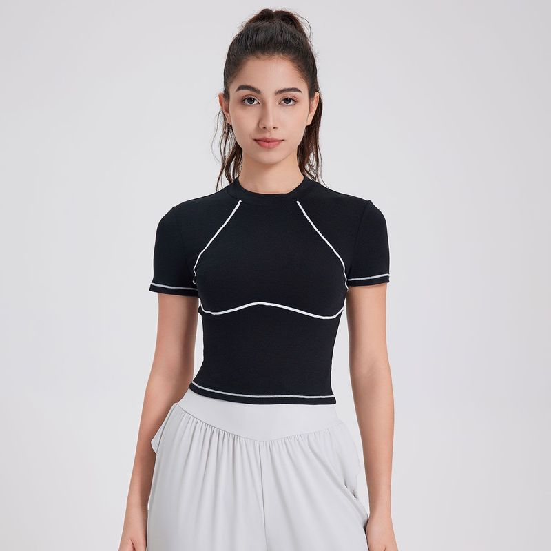 Новый дышащий быстросохнущий топ для упражнений, женская футболка с коротким рукавом, одежда для бега и тренировок, одежда для фитнеса и йоги с ощущением прохлады, как у интернет-знаменитости Black S
Новый дышащий быстросохнущий топ для упражнений, женская футболка с коротким рукавом, одежда для бега и тренировок, одежда для фитнеса и йоги с ощущением прохлады, как у интернет-знаменитости Black S