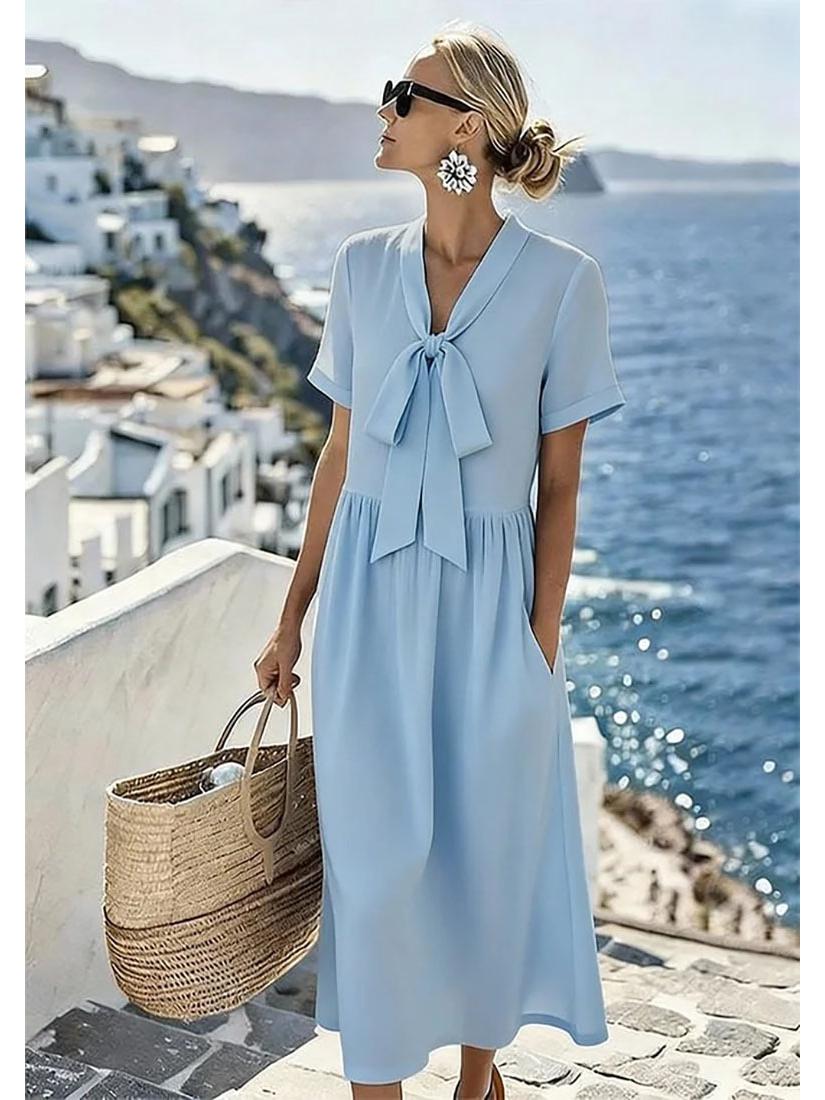 2026 European Summer French V-neck Long Dress: Solid Color & Elegant Style for Women Small
2026 European Summer French V-neck Long Dress: Solid Color & Elegant Style for Women Small