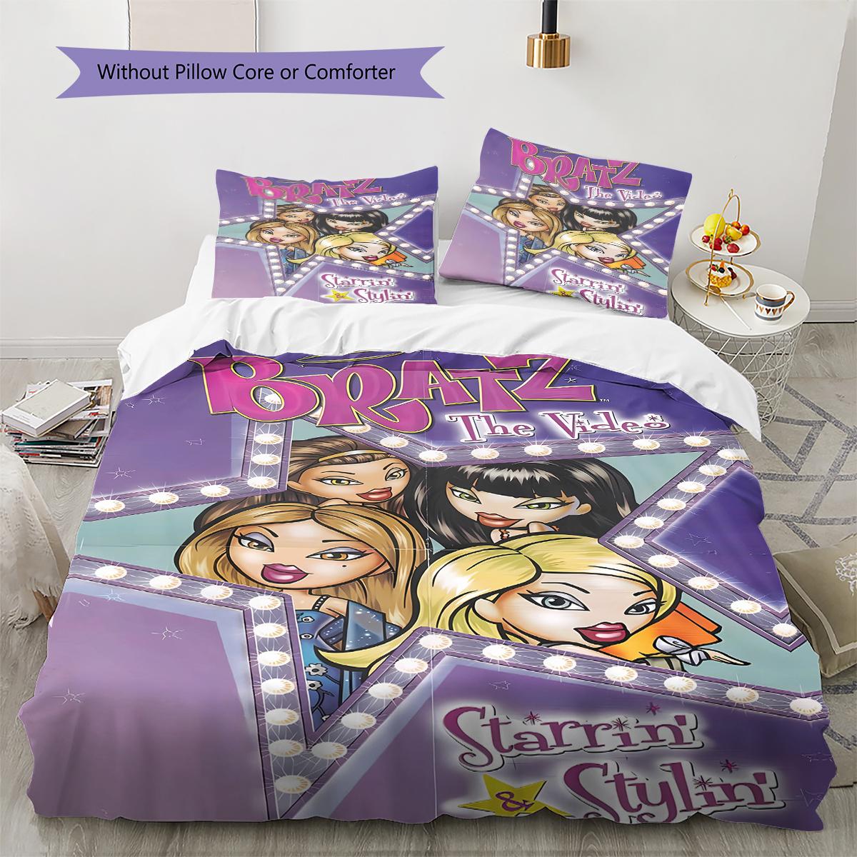 Постельное белье с принтом Bratz, Комплект с одеялом, Пододеяльник, Наволочка, Домашний подарок на день рождения (1 пододеяльник + 2 наволочки, без наполнителя) 135x200cm
Постельное белье с принтом Bratz, Комплект с одеялом, Пододеяльник, Наволочка, Домашний подарок на день рождения (1 пододеяльник + 2 наволочки, без наполнителя) 135x200cm