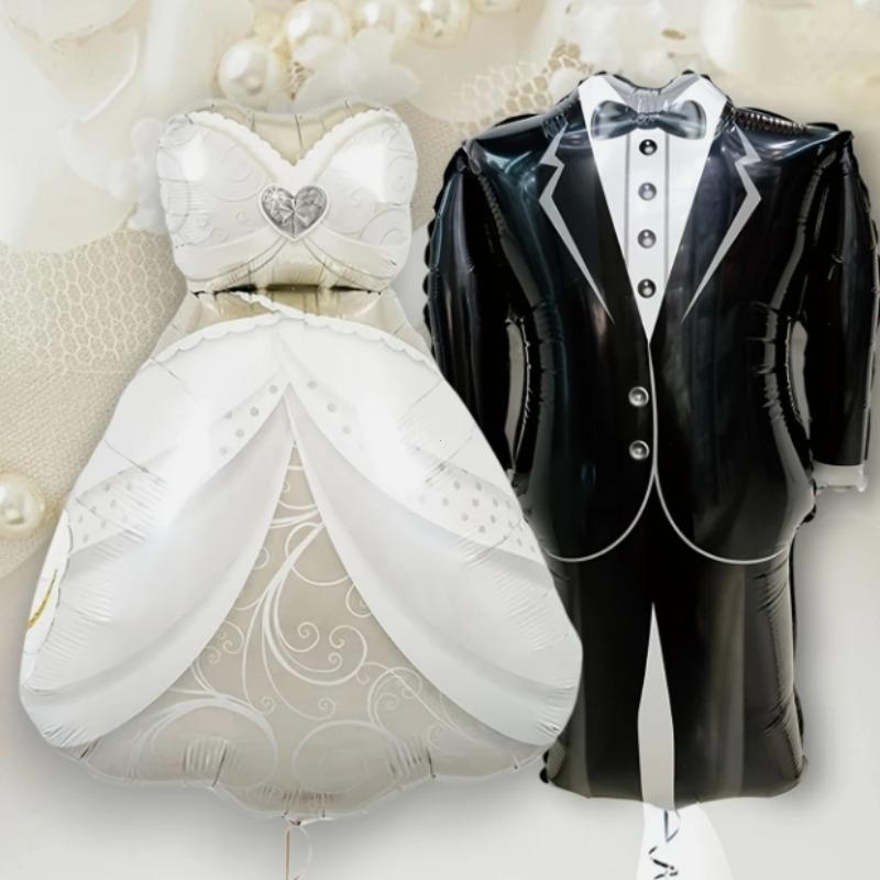 Bride and groom 8-piece set, bride and groom balloons and 18-inch heart-shaped party decoration balloons, essential for weddings
Bride and groom 8-piece set, bride and groom balloons and 18-inch heart-shaped party decoration balloons, essential for weddings