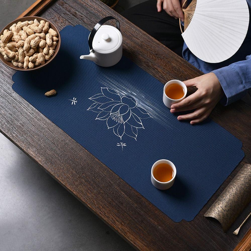 Lotus Patterns Table Mat Absorbent Tableware Mat Cup Pad Chinese Style Tea Mat Home Style A
Lotus Patterns Table Mat Absorbent Tableware Mat Cup Pad Chinese Style Tea Mat Home Style A