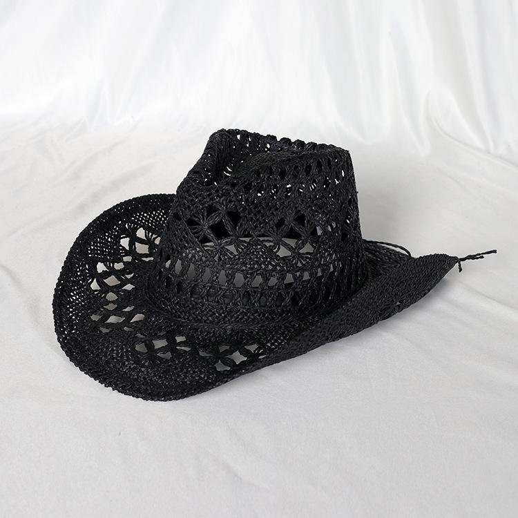 Lake blue Summer Cowboy Hats Bohemian Straw Hat Beach Women Men Hollow Out Western Wide Brim Sun Hat cowboy hats M55-58cm
Lake blue Summer Cowboy Hats Bohemian Straw Hat Beach Women Men Hollow Out Western Wide Brim Sun Hat cowboy hats M55-58cm