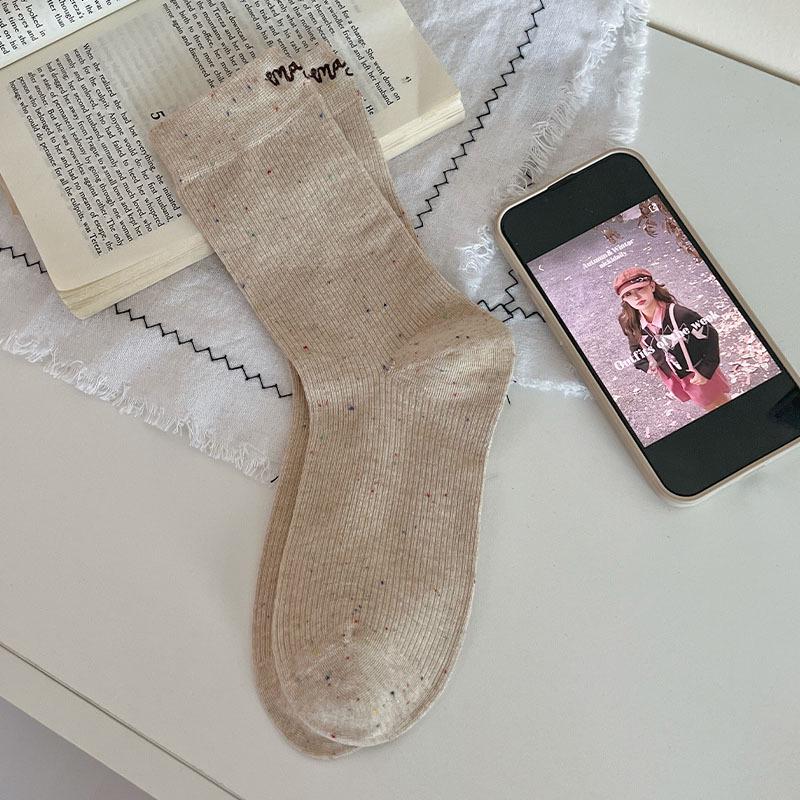 Korean Style Women s Embroidered Letter Mid-Calf Socks - Trendy, Sweet, Girly Dot Gauze for Spring and Autumn One Size хакі
Korean Style Women s Embroidered Letter Mid-Calf Socks - Trendy, Sweet, Girly Dot Gauze for Spring and Autumn One Size хакі
