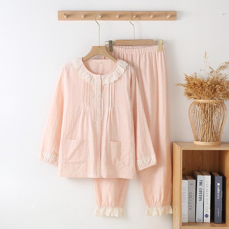 Women s Sweet Lace Trim Cotton Pajamas Set - Spring/Autumn Long Sleeve Home & Outdoor Wear Large світло-рожевий колір
Women s Sweet Lace Trim Cotton Pajamas Set - Spring/Autumn Long Sleeve Home & Outdoor Wear Large світло-рожевий колір