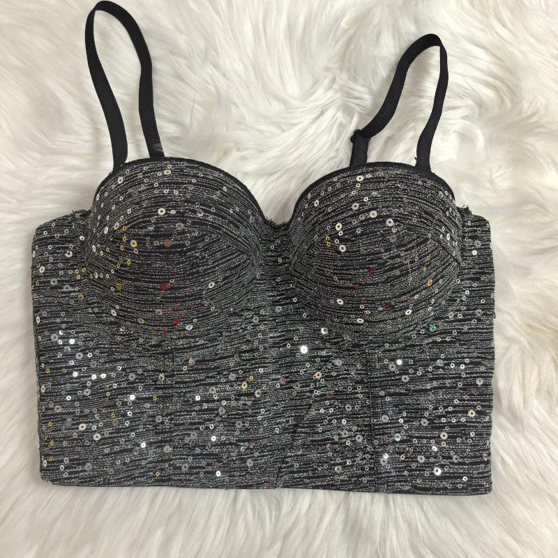 Sexy babes pearlescent sequins versatile outerwear tube top suspenders comfortable gathering corset style 40 чорний
Sexy babes pearlescent sequins versatile outerwear tube top suspenders comfortable gathering corset style 40 чорний