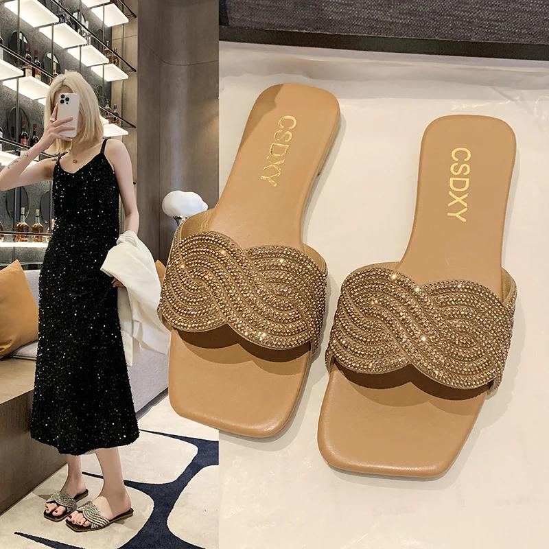 Стильные и удобные женские плоские повседневные шлепанцы для улицы, украшенные стразами 35 хаки
Стильные и удобные женские плоские повседневные шлепанцы для улицы, украшенные стразами 35 хаки