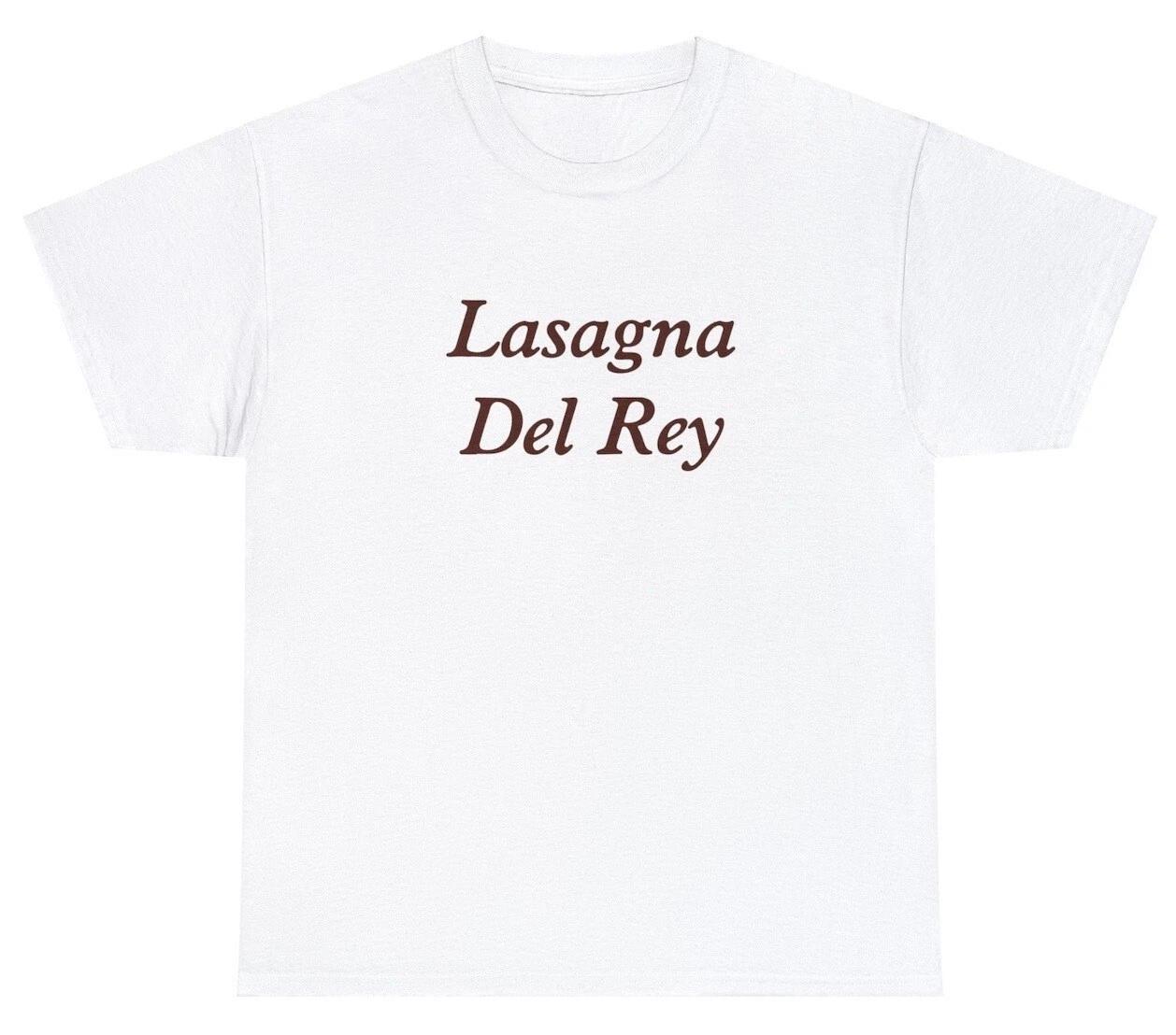 Lasagna Del Rey T Shirt Funny Lana Del Ray Fan Parody Meme Gift Y2K Tee 4XL
Lasagna Del Rey T Shirt Funny Lana Del Ray Fan Parody Meme Gift Y2K Tee 4XL