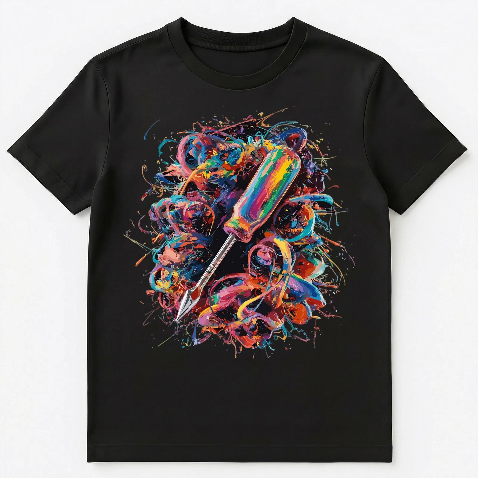 Colorful Paint Splash Screwdriver Art Graphic Unisex T-Shirt 4XL
Colorful Paint Splash Screwdriver Art Graphic Unisex T-Shirt 4XL
