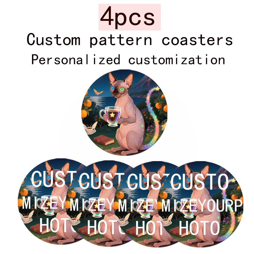 Personalized Pattern Photo Custom Wooden Coasters - 4Pcs Custom Design Matches Your Home Aesthetics, Custom Logo Wooden Coasters 4Pcs
Personalized Pattern Photo Custom Wooden Coasters - 4Pcs Custom Design Matches Your Home Aesthetics, Custom Logo Wooden Coasters 4Pcs