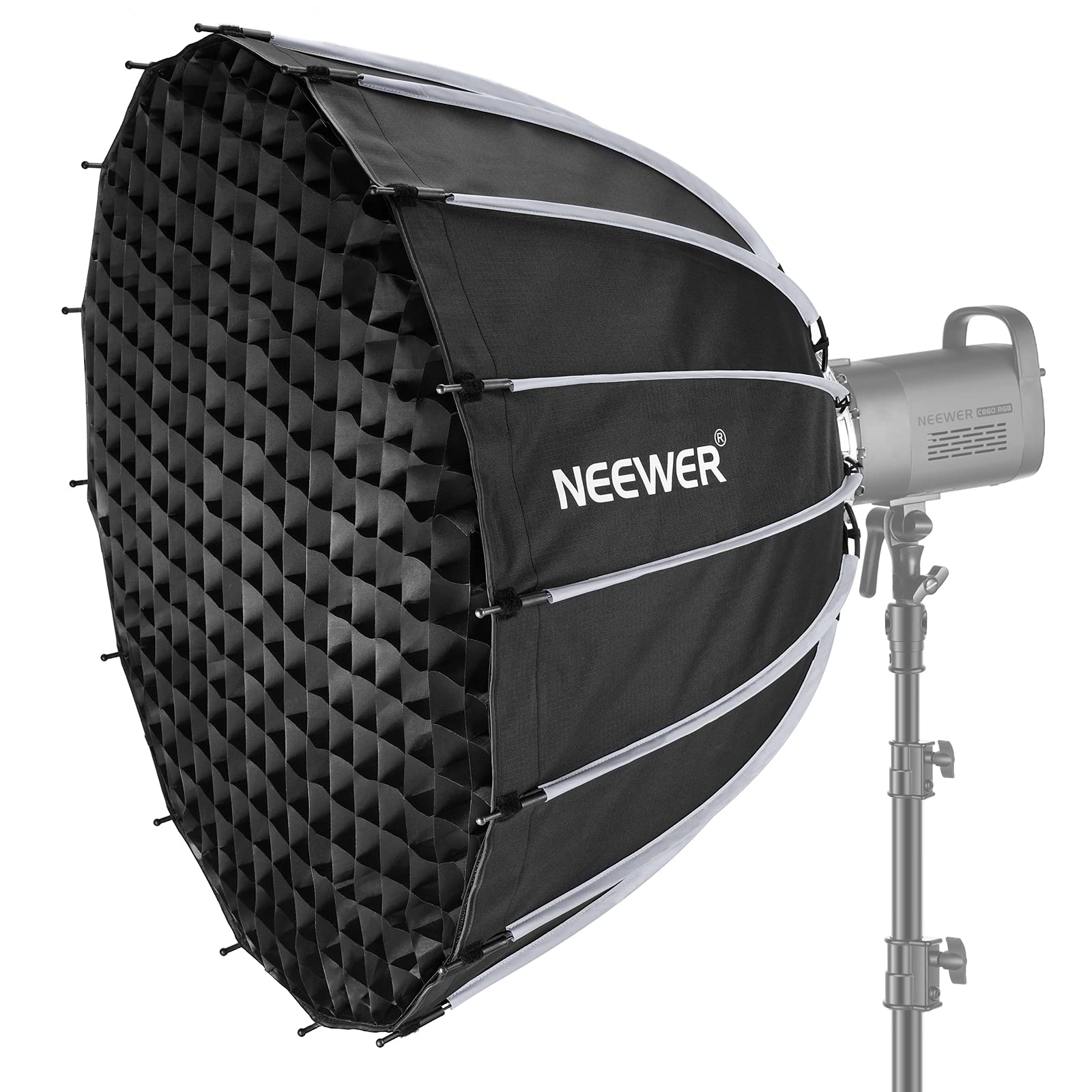 Софтбокс NEEWER 85 см, параболический, быстросборный, складной, с креплением Bowens, совместимый с Aputure 120d Light Dome, совместимый с Godox sl60w NEEWER RGB CB60
Софтбокс NEEWER 85 см, параболический, быстросборный, складной, с креплением Bowens, совместимый с Aputure 120d Light Dome, совместимый с Godox sl60w NEEWER RGB CB60