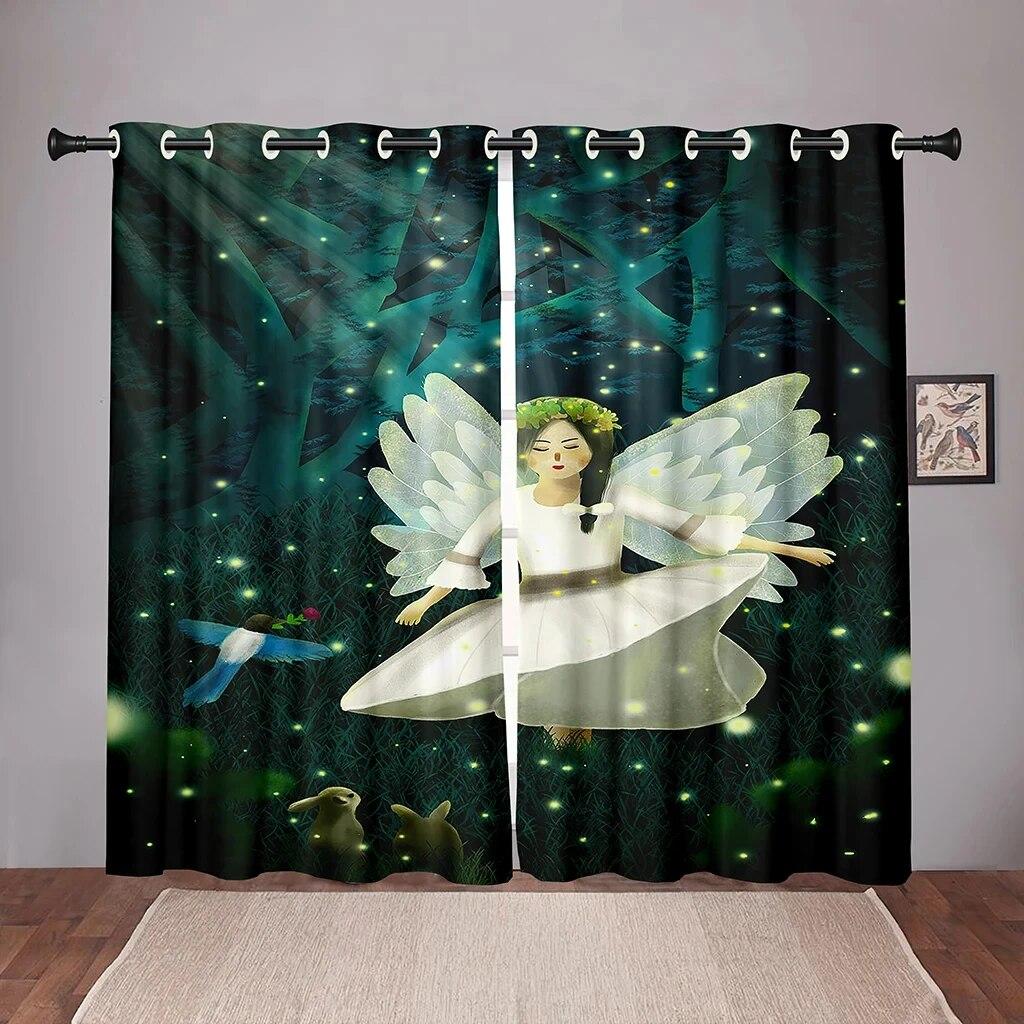 Крыло ангела для девочки, мечтательные детские затемненные оконные шторы для спальни, гостиной, ванной комнаты, кухни, двери зала, новинка с высоким затенением W50xH130(CM)x2PCS-Grommet Top
Крыло ангела для девочки, мечтательные детские затемненные оконные шторы для спальни, гостиной, ванной комнаты, кухни, двери зала, новинка с высоким затенением W50xH130(CM)x2PCS-Grommet Top