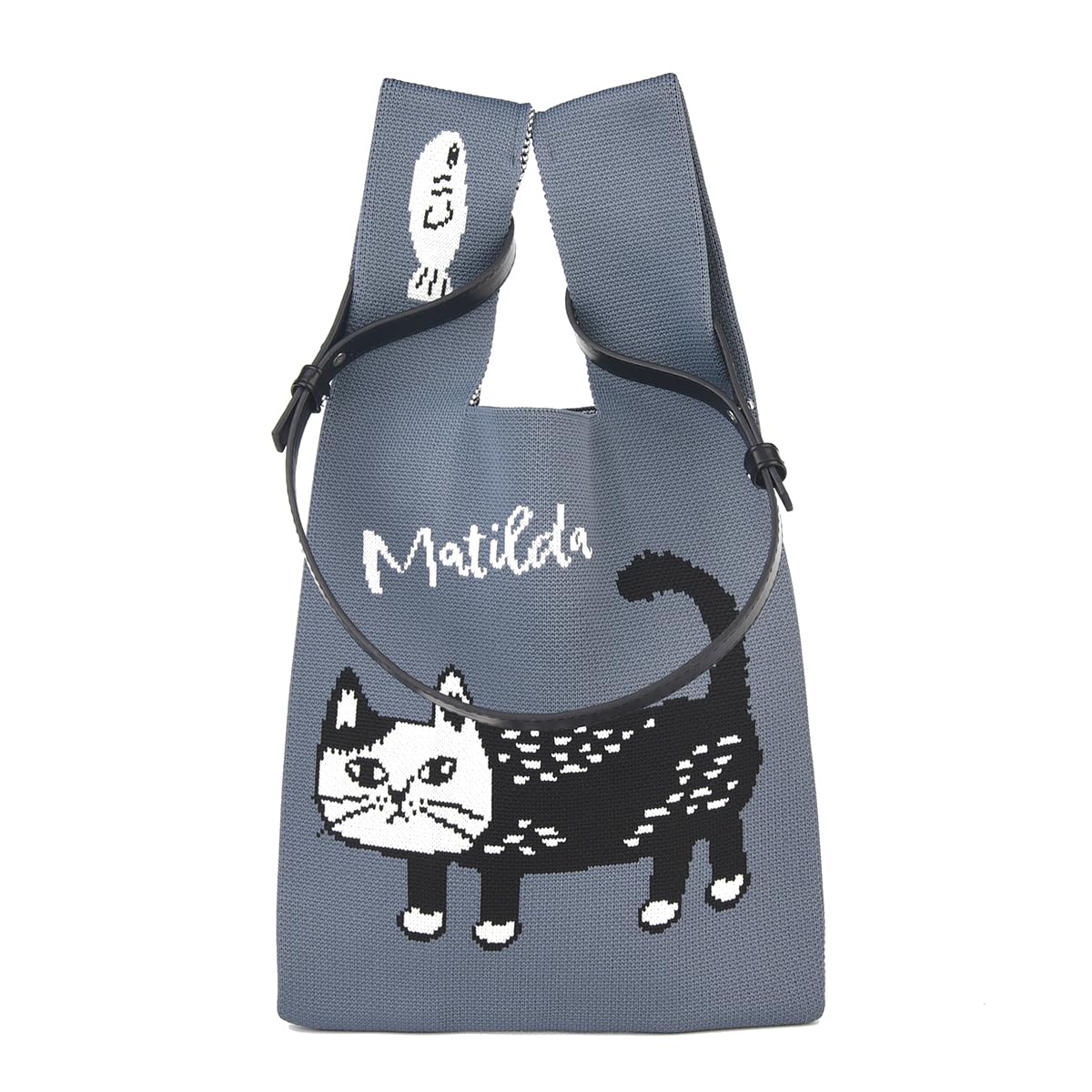 Knit tote bag with Matilda shoulder strap SX
Knit tote bag with Matilda shoulder strap SX