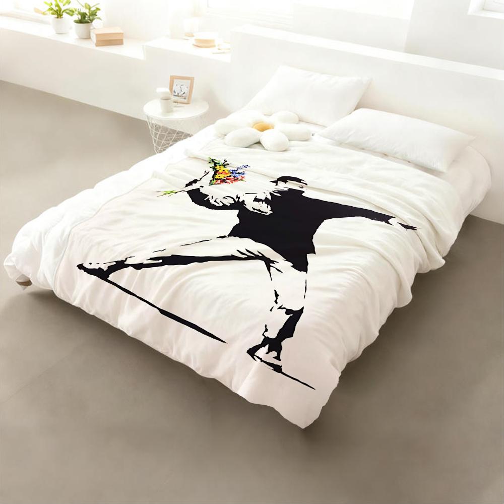 B-Banksy Street Art Throw Flannel Throw Blanket: Soft Kid-Friendly Warm Anti-Static All Season Washable Couch Bed Home 75x90cm
B-Banksy Street Art Throw Flannel Throw Blanket: Soft Kid-Friendly Warm Anti-Static All Season Washable Couch Bed Home 75x90cm