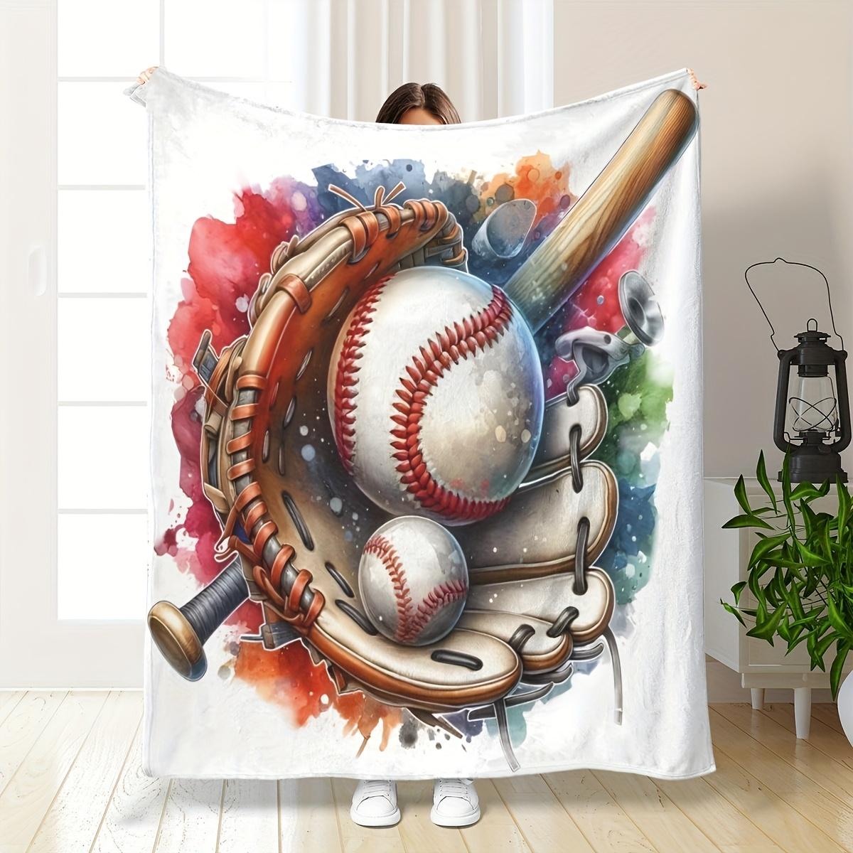 One baseballpatterned flannel blanketsoft and warm perfect for home décor beds chairs camping or travel for Christmas 75x100cm
One baseballpatterned flannel blanketsoft and warm perfect for home décor beds chairs camping or travel for Christmas 75x100cm