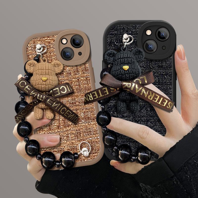 Luxurious Textured Bear Bracelet for IPhone16 Case 1213, Creative for Apple 15/14Pro Max iPhone16
Luxurious Textured Bear Bracelet for IPhone16 Case 1213, Creative for Apple 15/14Pro Max iPhone16