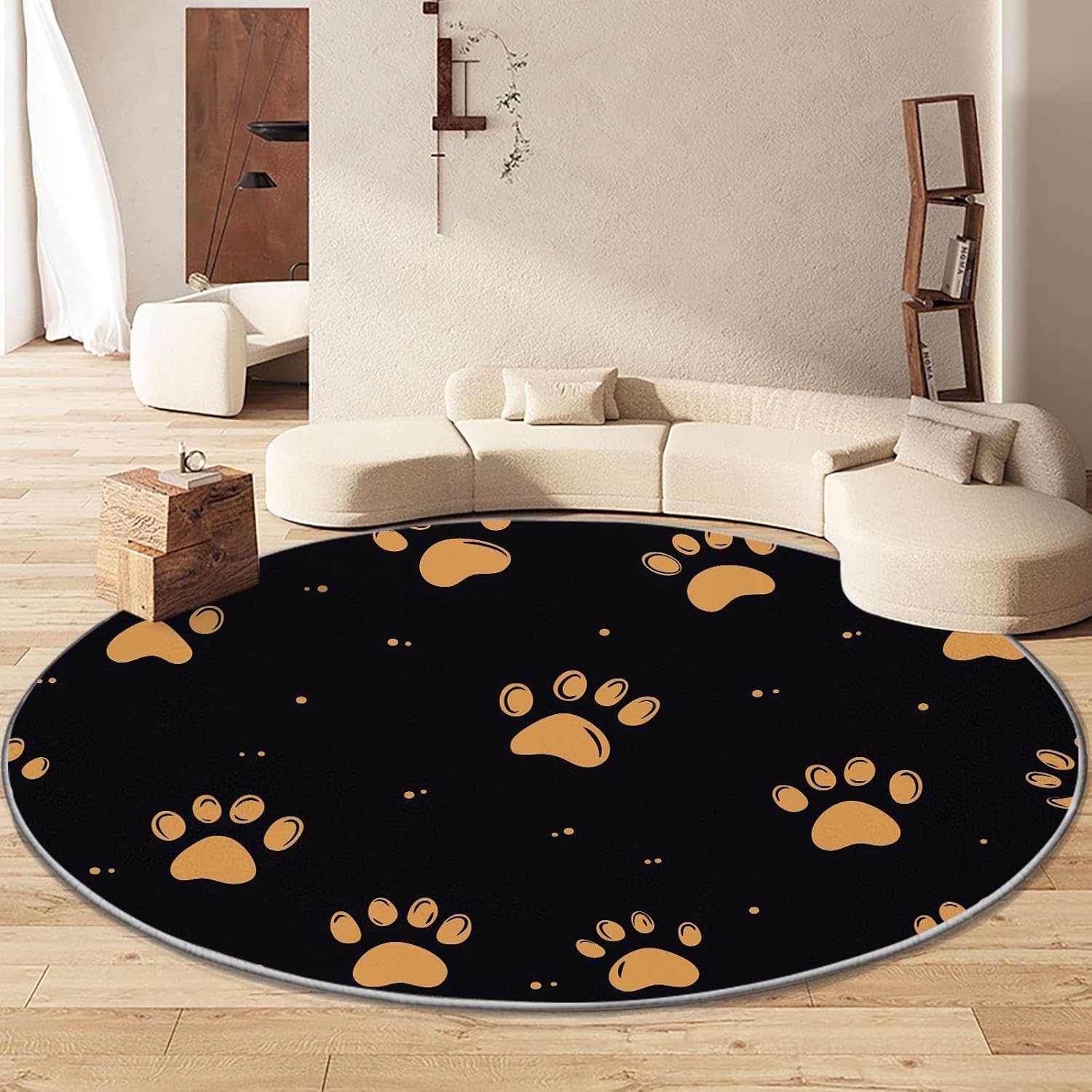 Cartoon Animal Dog Paw Prints Print Round Area Rug Cartoon Stripes Washable Circular Carpet Runner-Non Slip Circle RugCarpet Mat 100cm
Cartoon Animal Dog Paw Prints Print Round Area Rug Cartoon Stripes Washable Circular Carpet Runner-Non Slip Circle RugCarpet Mat 100cm