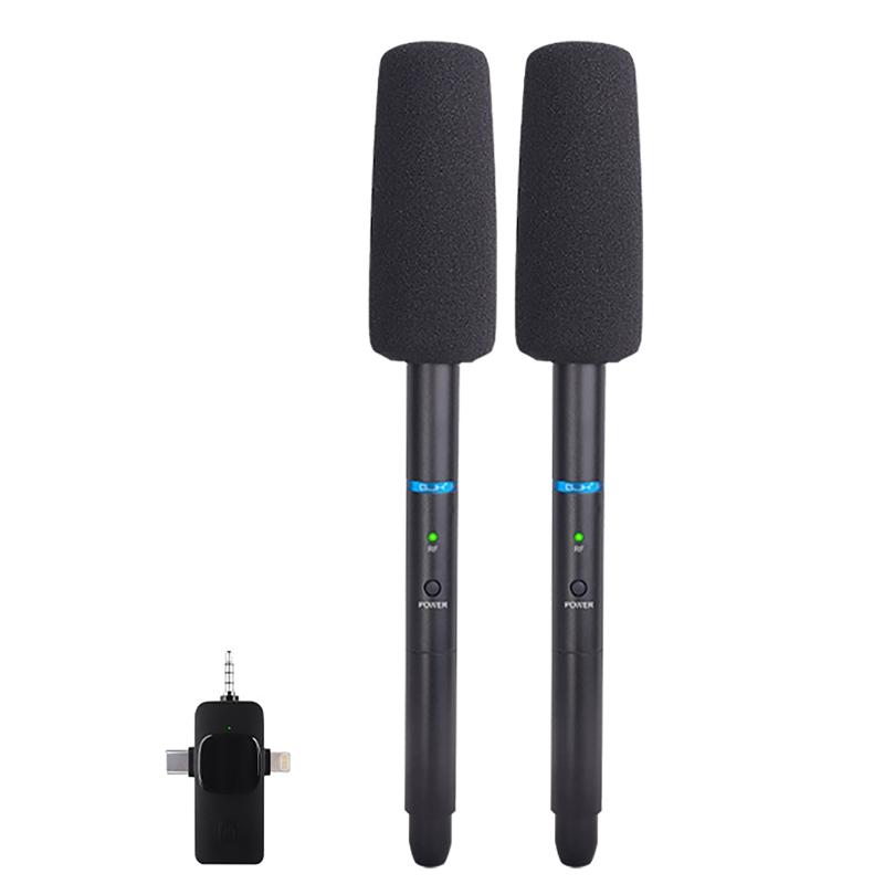 Wireless Interview Microphone Set Noise Reduction Video Audio Handheld Microphones with Receiver for Android,for Apple Mobile
Wireless Interview Microphone Set Noise Reduction Video Audio Handheld Microphones with Receiver for Android,for Apple Mobile