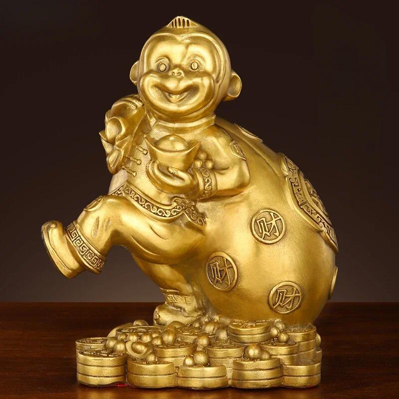 1pc Chinese Style Metal Monkey Ornament Zodiac Monkey Ornament Living Room Home Decor Housewarming Gift Feng Shui Accessories
1pc Chinese Style Metal Monkey Ornament Zodiac Monkey Ornament Living Room Home Decor Housewarming Gift Feng Shui Accessories