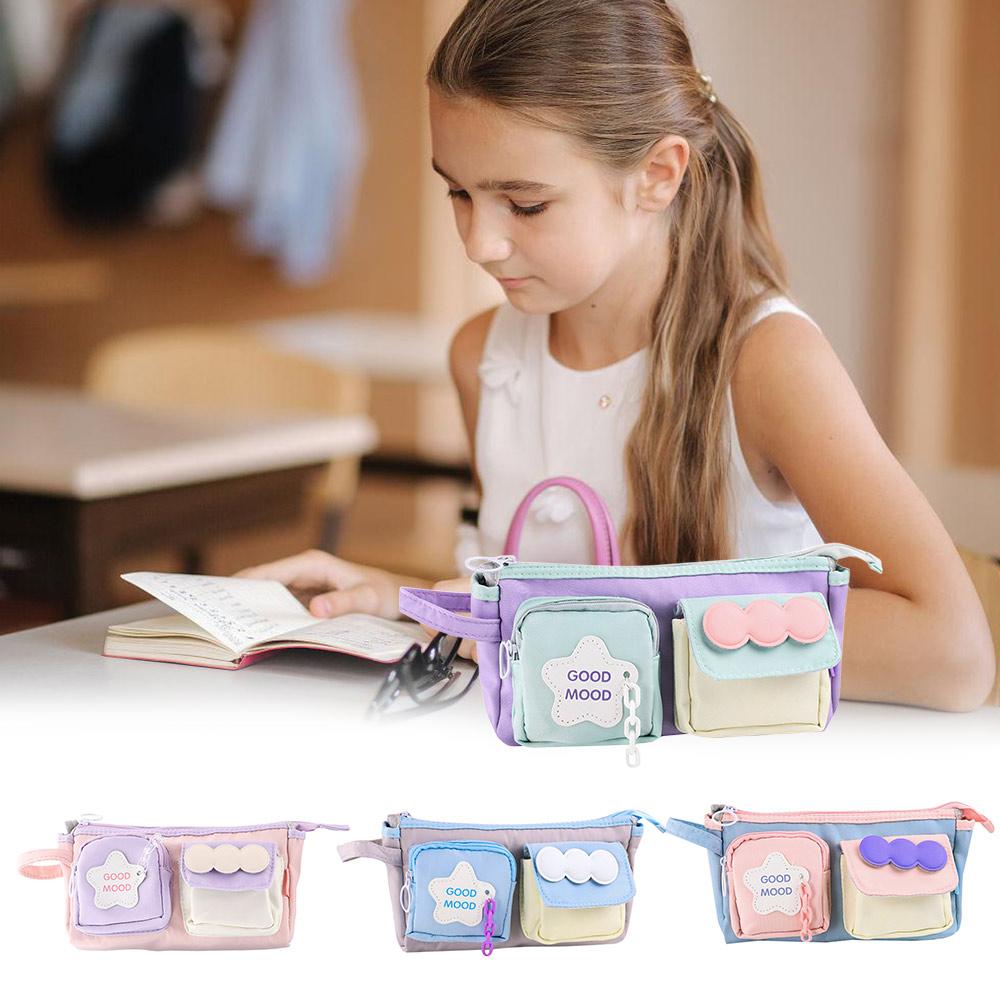 Canvas Pencil Case Large Capacity Office School Supplies Creative Stationery Storage Pouch Girls 
Canvas Pencil Case Large Capacity Office School Supplies Creative Stationery Storage Pouch Girls