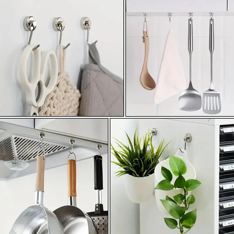 6Pcs Magnetic Hook Heavy Duty Magnet Hook with Swivel Hook for Home Kitchen Refrigerator Wreath Key
6Pcs Magnetic Hook Heavy Duty Magnet Hook with Swivel Hook for Home Kitchen Refrigerator Wreath Key