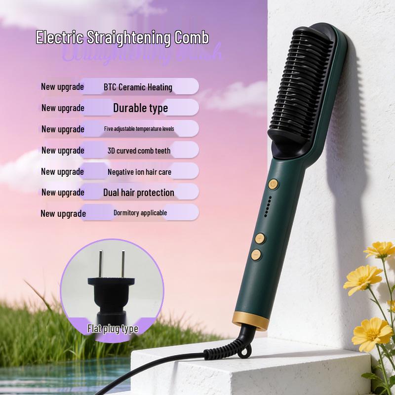 Negative Ion Dual-Use Straightening & Curling Comb, Hair-Friendly, 5 Levels - Perfect for Dormitory & Home Use
Negative Ion Dual-Use Straightening & Curling Comb, Hair-Friendly, 5 Levels - Perfect for Dormitory & Home Use