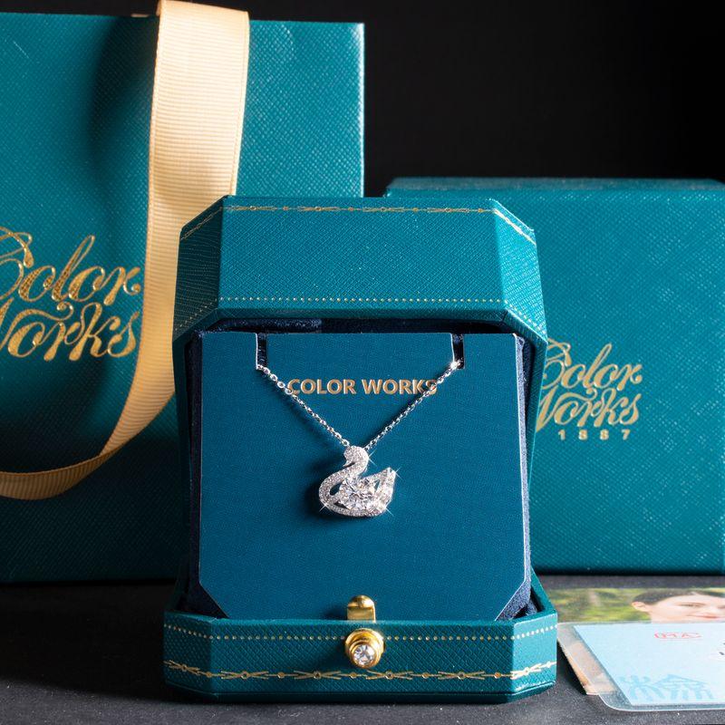 Full Diamond Swan Moissanite Diamond S925 Sterling Silver Necklace Pendant Special Interest Light Luxury Ornament Girls Clavicle Chain Best Selling Standard packing for 1 karat Moissanite
Full Diamond Swan Moissanite Diamond S925 Sterling Silver Necklace Pendant Special Interest Light Luxury Ornament Girls Clavicle Chain Best Selling Standard packing for 1 karat Moissanite