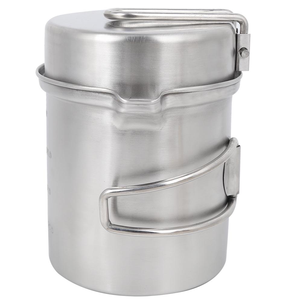 Открытый портативный набор посуды из нержавеющей стали, кастрюля для кемпинга, пеших прогулок
Открытый портативный набор посуды из нержавеющей стали, кастрюля для кемпинга, пеших прогулок