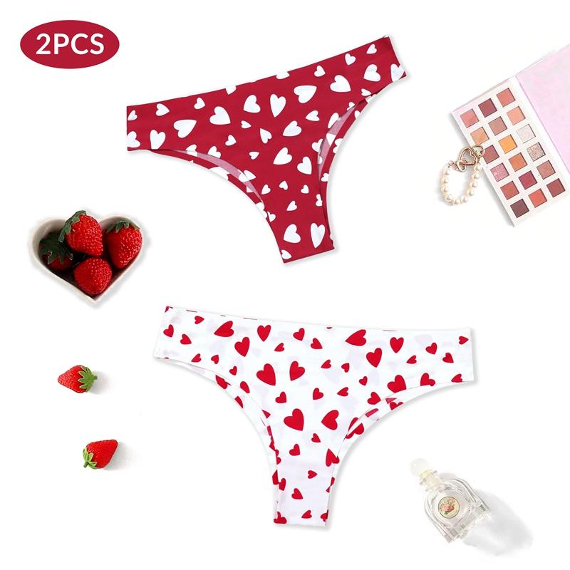 2 шт./лот, бесшовные трусики-стринги с принтом «любящее сердце», комплект для девочек, стринги, нижнее белье с Т-образной спинкой, SML S разноцветный
2 шт./лот, бесшовные трусики-стринги с принтом «любящее сердце», комплект для девочек, стринги, нижнее белье с Т-образной спинкой, SML S разноцветный