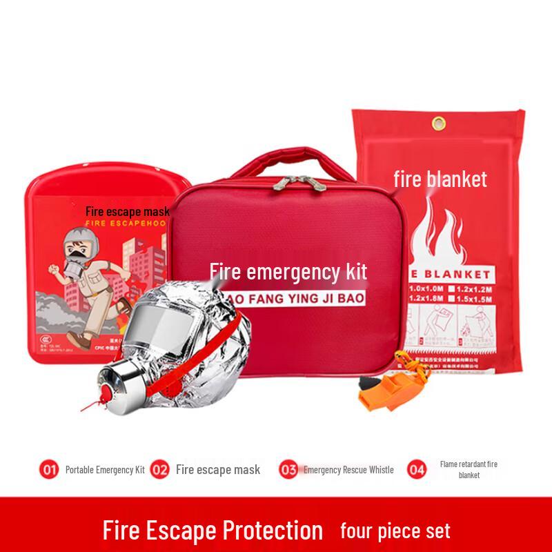 Fire Escape 4-Piece Emergency Kit
Fire Escape 4-Piece Emergency Kit