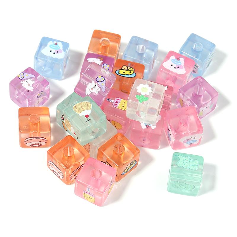 10Pcs/Lot Acrylic Square Beads For Jewelry Making Cartoon Pattern Big Hole Spacer Bead Bracelets Pendants Diy Charm Supplies
10Pcs/Lot Acrylic Square Beads For Jewelry Making Cartoon Pattern Big Hole Spacer Bead Bracelets Pendants Diy Charm Supplies