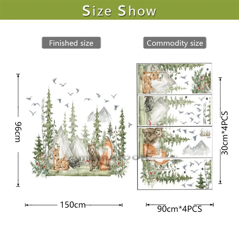 Большие лесные животные Олень Медведь Наклейки на стену для детских комнат Наклейки на стену для детской комнаты Украшение комнаты для мальчика Мультяшные животные Деревья Фреска чёрный
Большие лесные животные Олень Медведь Наклейки на стену для детских комнат Наклейки на стену для детской комнаты Украшение комнаты для мальчика Мультяшные животные Деревья Фреска чёрный
