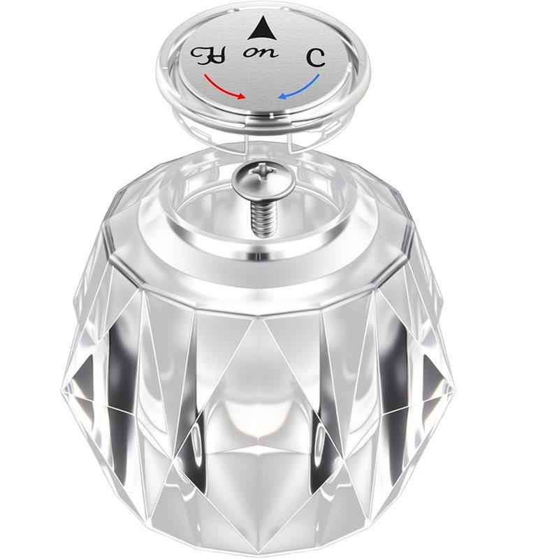 For Delta For RP2391 Shower Handle Replacement- Clear Acrylic Knob With Offset Hole-For RP212 Ball Assembly
For Delta For RP2391 Shower Handle Replacement- Clear Acrylic Knob With Offset Hole-For RP212 Ball Assembly