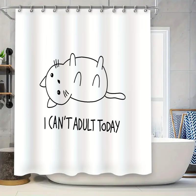 Cute Cat Pattern Shower Curtain Waterproof Bathroom Decor Farmhouse Style Modern Animal Print Fabric Liner Vintage Aesthetic W60H190(CM)-1 Pcs
Cute Cat Pattern Shower Curtain Waterproof Bathroom Decor Farmhouse Style Modern Animal Print Fabric Liner Vintage Aesthetic W60H190(CM)-1 Pcs