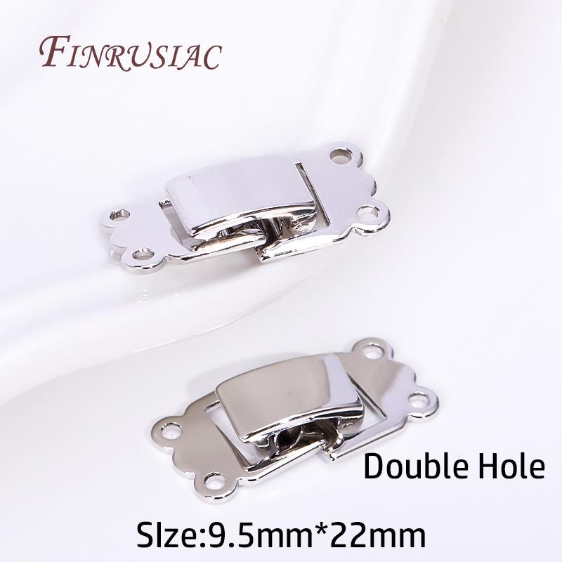 Rhodium Plated 2/3 Row Lock Clasps Connector, Fasteners Clasps For DIY Bracelet Necklace Supplies 1 Piece
Rhodium Plated 2/3 Row Lock Clasps Connector, Fasteners Clasps For DIY Bracelet Necklace Supplies 1 Piece