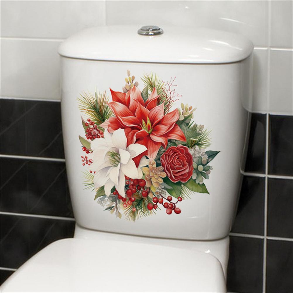 PVC Self-Adhesive Toilet Lid Stickers Waterproof Lightweight Christmas Flower Patterns Bathroom Toilet Seat Wall Sticker (30x30cm) 30 x 30CM
PVC Self-Adhesive Toilet Lid Stickers Waterproof Lightweight Christmas Flower Patterns Bathroom Toilet Seat Wall Sticker (30x30cm) 30 x 30CM