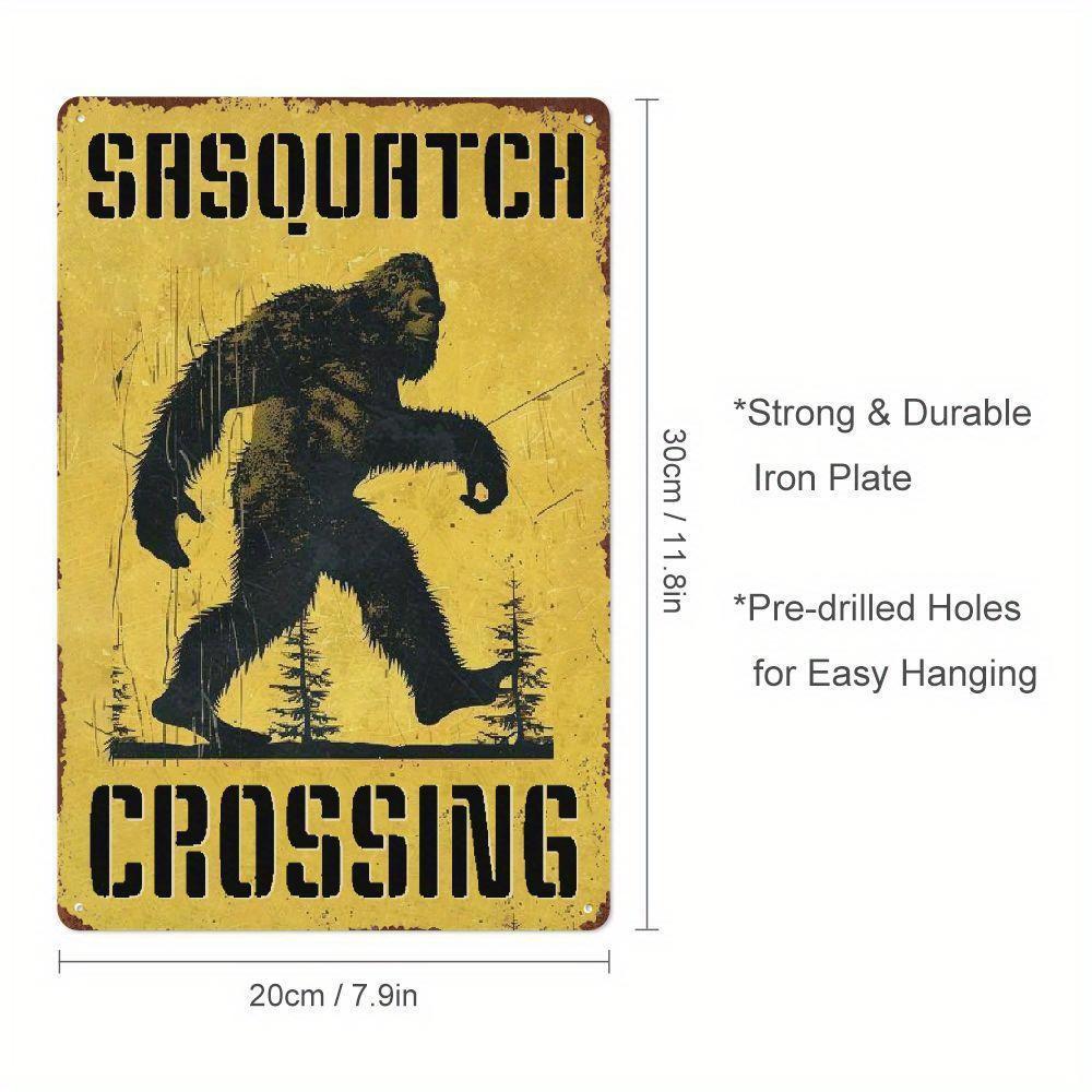 Sasquatch Crossing Warning Wall Decor Sign Outdoor Yard Metal Tin Sign Retro for Home Garage Man Cave Wall Decoration 20x30cm(7.8x11.8inch)
Sasquatch Crossing Warning Wall Decor Sign Outdoor Yard Metal Tin Sign Retro for Home Garage Man Cave Wall Decoration 20x30cm(7.8x11.8inch)