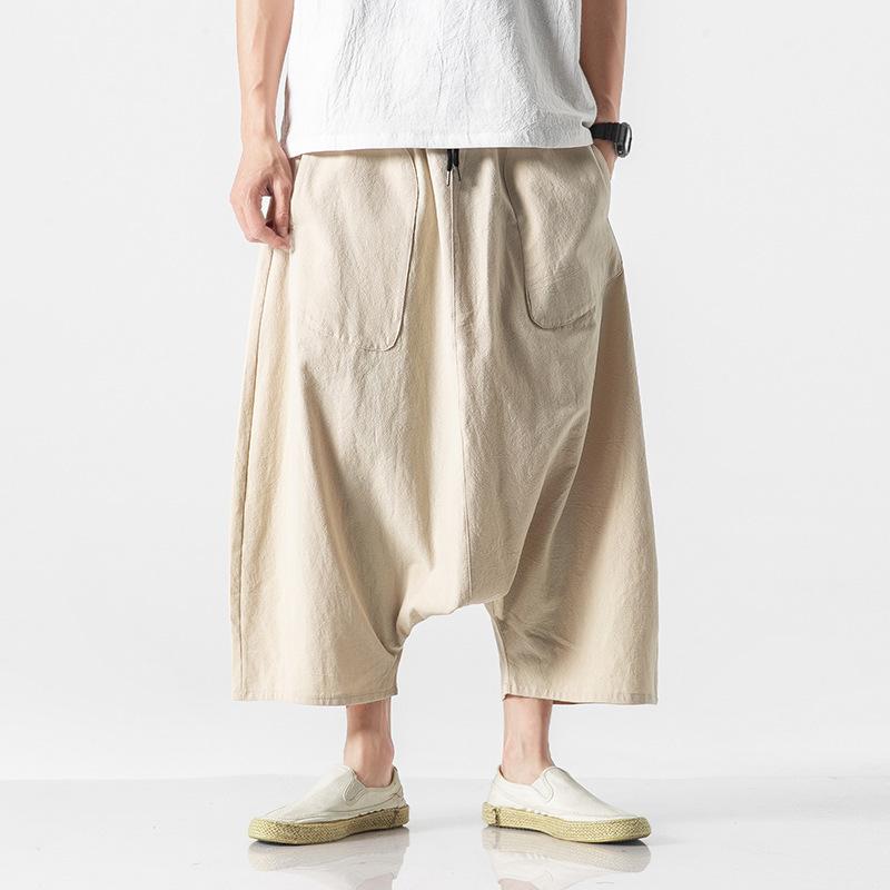 Summer Spring Men Plus Size Casual Harem Pants Vintage Loose Cotton Linen Wide Leg Pants Men Elastic Waist Pantalones Trousers 2XL
Summer Spring Men Plus Size Casual Harem Pants Vintage Loose Cotton Linen Wide Leg Pants Men Elastic Waist Pantalones Trousers 2XL